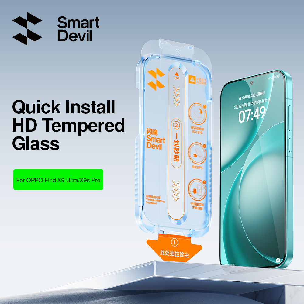Oppo Find X8 - SmartDevil Staubfreier Kabinen-Displayschutz für OPPO Find