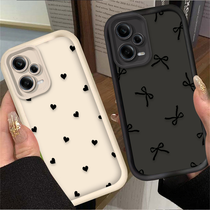 Schwarze Herz-Schleife Handyhü – Xiaomi Redmi Note 14 Bewertung und Preis
